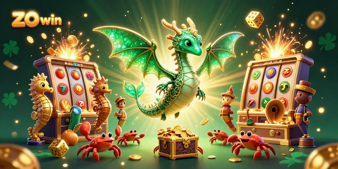 Engage with the thrilling world of zo win casino as the dragon guards a treasure amidst a colorful jackpot explosion.