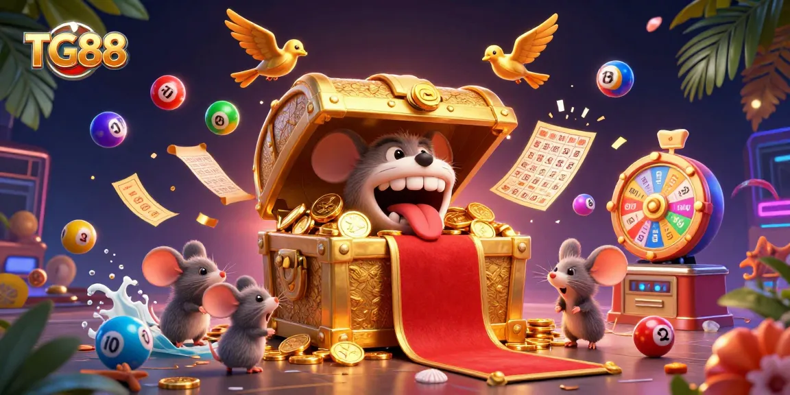 Experience the excitement of TG88 with vibrant lottery games, golden treasures, and dynamic casino action.