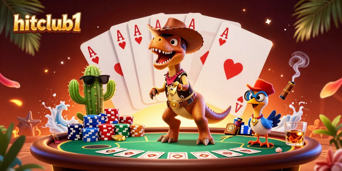 Experience the immersive gaming world of hitclub1 with a vibrant casino illustration.