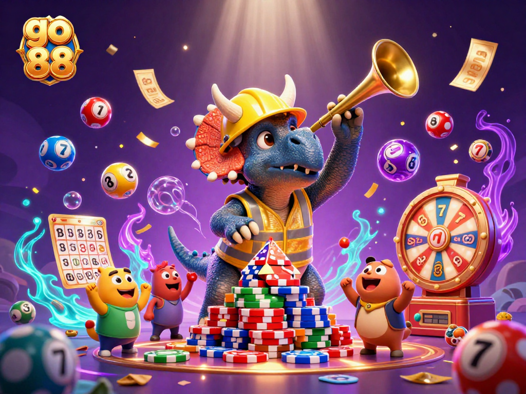 Celebrate winning strategies at go 88 with dynamic 3D casino characters and vibrant game elements.