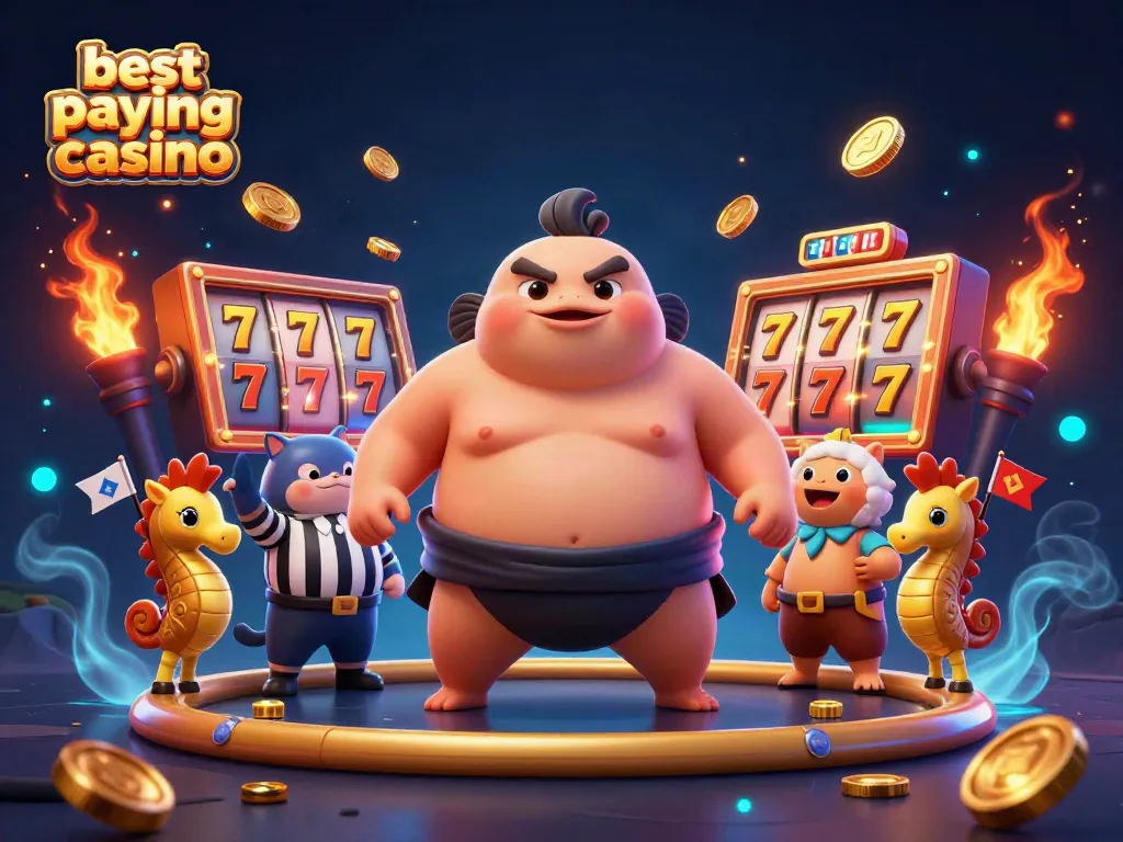 Experience the excitement of the best paying online casino with festive slot reels and adorable characters.