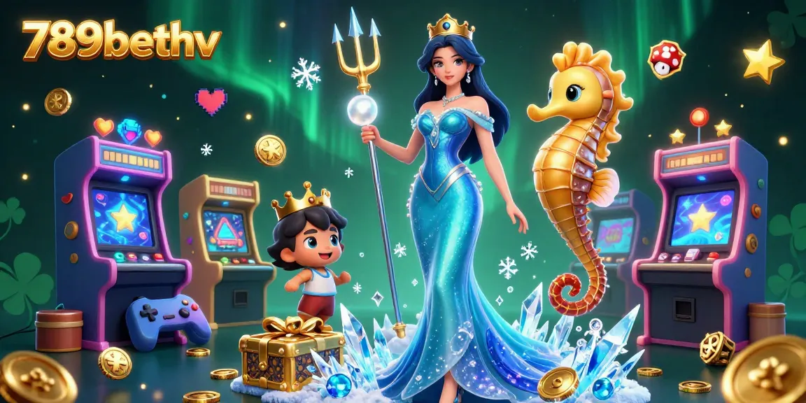 Experience the excitement of gambling with 789bethv in a vibrant 3D casino scene filled with action.
