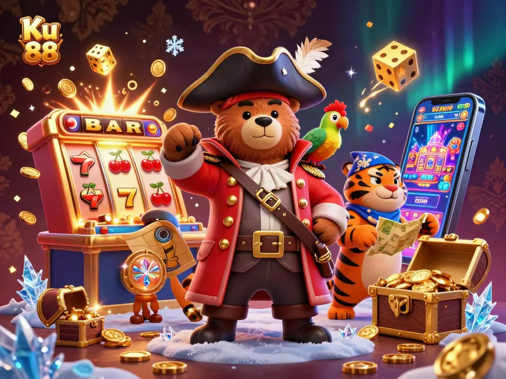 Experience thrilling gameplay at Ku 88 with a dynamic casino scene featuring exciting jackpots.