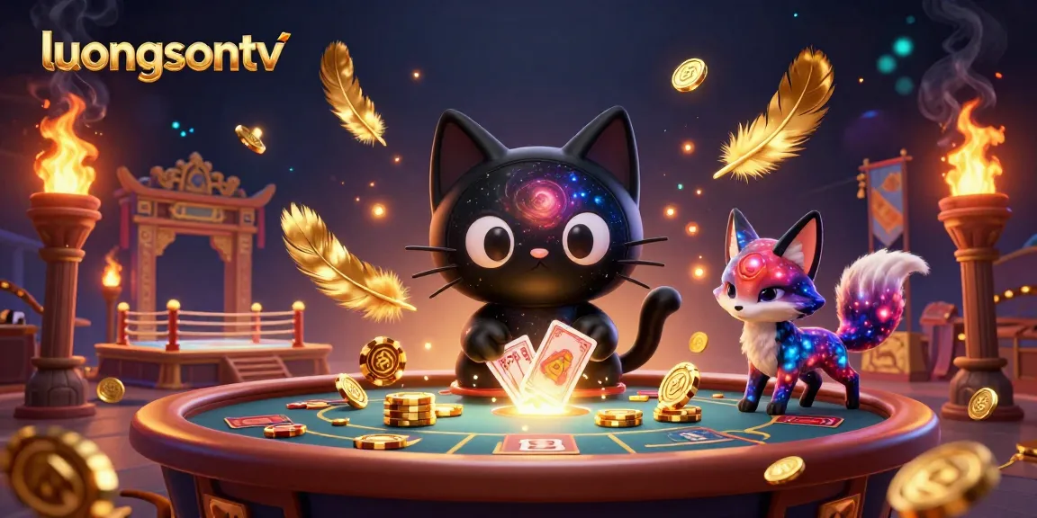 Experience thrilling gameplay with luongsontv’s cosmic casino featuring a captivating black hole cat.