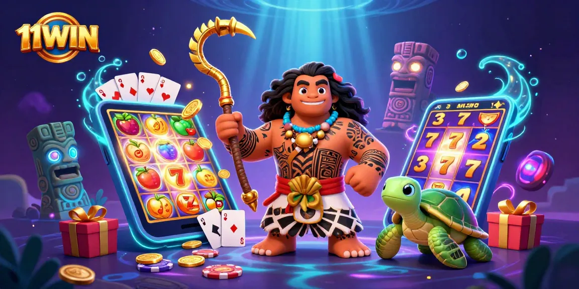 Engage with the 11WIN slots adventure showcasing vibrant characters and exciting gameplay elements.