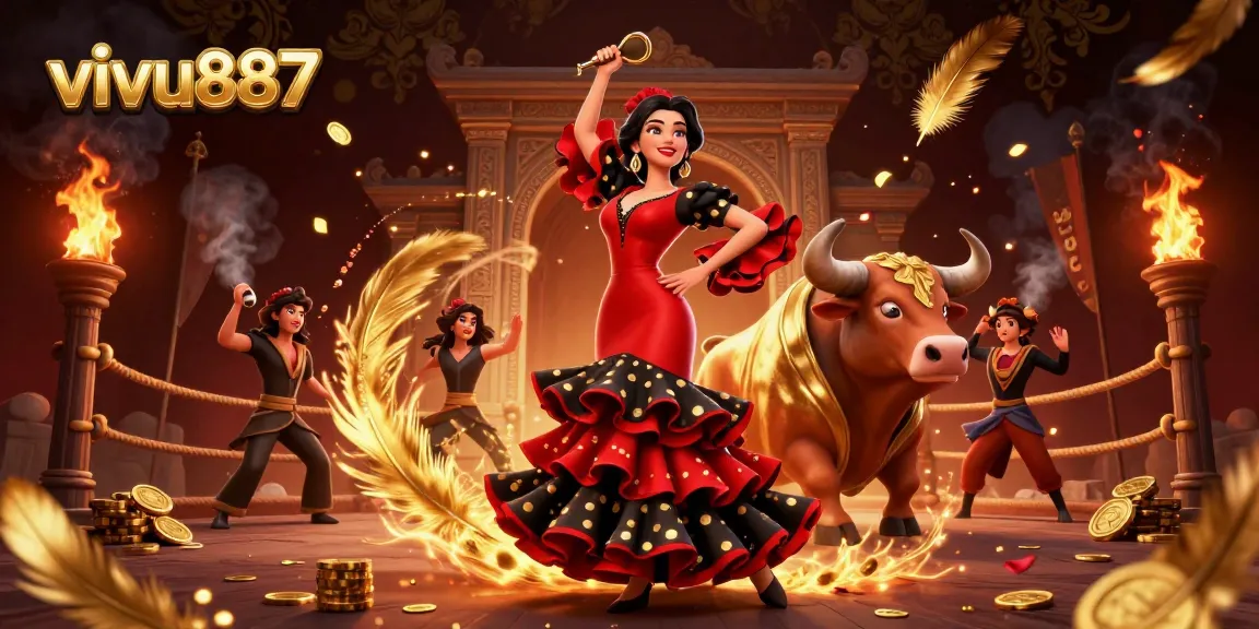 Experience thrilling gameplay with vivu887's vibrant 3D casino artwork featuring a dynamic dance and gambling elements.