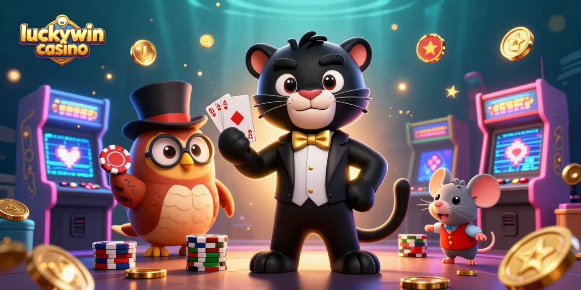 Experience the excitement of luckywin casino with vibrant characters and dynamic gameplay elements.