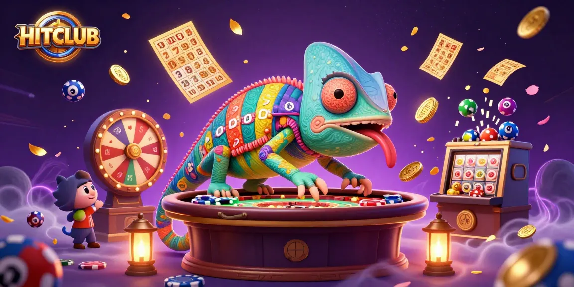 Experience top-tier gaming at HITCLUB with vibrant lottery elements and a dynamic casino atmosphere.